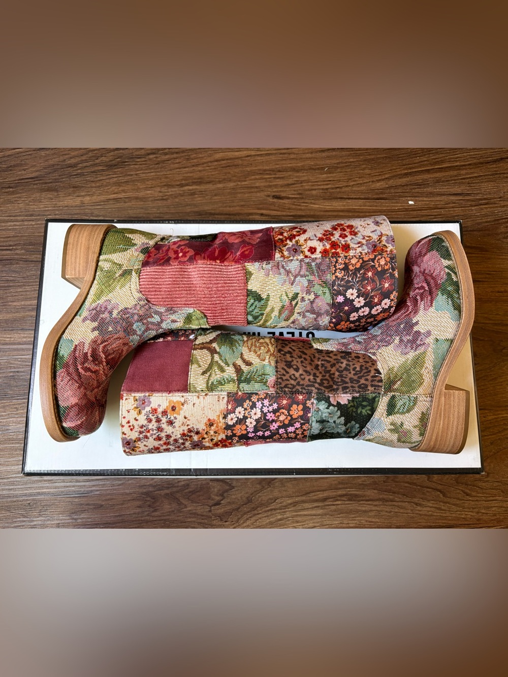 Steve Madden Floral Patchwork boot - Picture 3 of 15